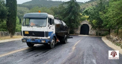 Ολοκληρώνεται το έργο της ασφαλτρόστρωσης προς την Ι.Μ. Αγ. Αναργύρων Πάρνωνα