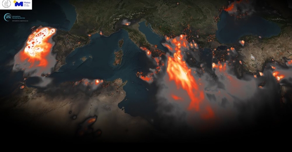 Meteo: Ελλάδα και Ισπανία οι πιο επιβαρυμένες σε ποιότητα αέρα το φετινό καλοκαίρι λόγω των πυρκαγιών