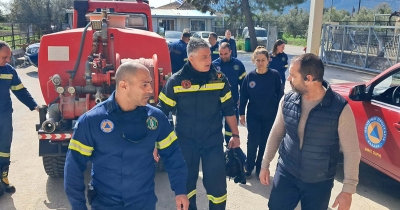 Επίσκεψη του Διοικητή Π.Υ. Λακωνίας στο Επιχειρησιακό Κέντρο Π.Π. του Δήμου Σπάρτης