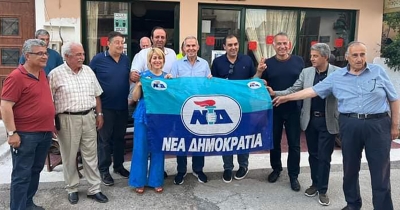 Η Μαρία Φραγκή και το κλιμάκιο της Νέας Δημοκρατίας επισκέφθηκαν τη Σπάρτη και την Ανατολική Μάνη