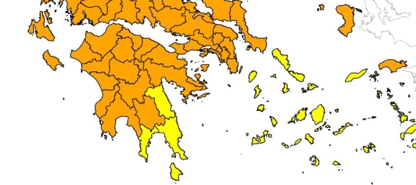 Πέμπτη 24/7 | Προβλέπεται υψηλός κίνδυνος δασικής πυρκαγιάς (κατηγορία κινδύνου 3) σε όλη την Λακωνία