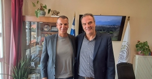 Συνάντηση του Δημάρχου Σπάρτης με τον Διοικητή του ΟΠΕΚΑ Επαμεινώνδα Ατσαβέ