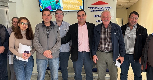 Συνάντηση εργασίας Θ. Βερούτη με τον ΤΟΕΒ Αμυκλών και με την προσωρινή Διοικούσα Επιτροπή ΤΟΕΒ Καλυβίων Σοχάς