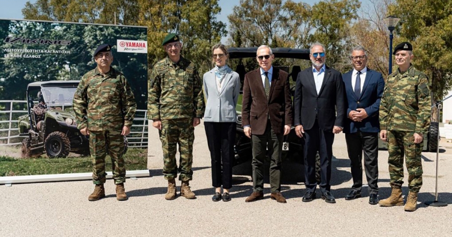 Ο Θ. Δαβάκης στην τελετή παράδοσης – παραλαβής δωρεάς οχήματος για το ΕΦ Στρογγύλης