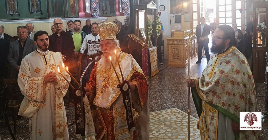 Πανηγυρική Αρχιερατική Θεία Λειτουργία στον Ι.Ν. Αγίων Κωνσταντίνου και Ελένης Πελλάνας