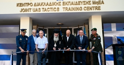 Ο Ν. Δένδιας στα εγκαίνια του Κέντρου Διακλαδικής Εκπαίδευσης Μη Επανδρωμένων Αεροχημάτων στην Τρίπολη