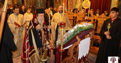 Η Β΄ Στάση των Χαιρετισμών στον Ι.Ν. Αγίου Σπυρίδωνος Σπάρτης