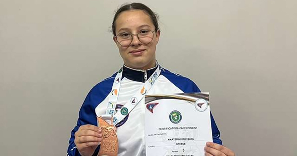 Στις κορυφαίες αθλήτριες Ζίου Ζίτσου της Ευρώπης η Κατερίνα Κοντάκου από τον Αθλητικό Σύλλογο Μονεμβασίας
