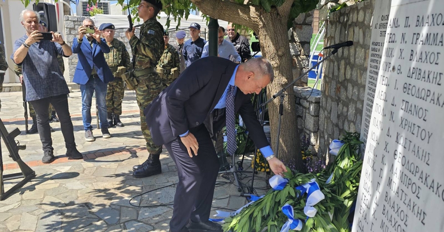 Ο Δήμαρχος Σπάρτης στις εκδηλώσεις Μνήμης και Τιμής του Ολοκαυτώματος του Αγίου Δημητρίου Ζάρακος