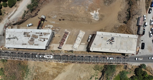 Στη νέα γέφυρα του Ευρώτα ο Περιφερειάρχης Δημήτρης Πτωχός-Τον Σεπτέμβριο η ολοκλήρωση του φορέα