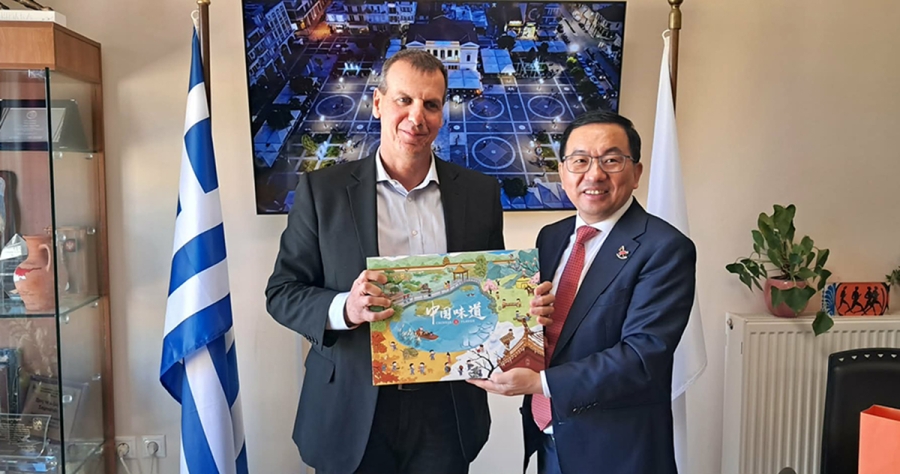 Επίσκεψη του Πρέσβη της Κίνας στον Δήμαρχο Σπάρτης