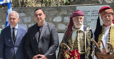 Ο Θ. Βερούτης στις εκδηλώσεις μνήμης για τα 200 χρόνια από τη θυσία του Ιωάννη Κάτσαρη