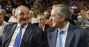 Αντώνης Σαμαράς και Κώστας Καραμανλής στην Καλαμάτα για τον εορτασμό της Υπαπαντής (video)