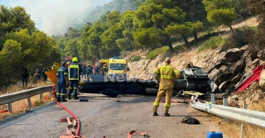 Σύγκρουση ελικοπτέρων στην Ψάθα: Δύο νεκροί, ένας Έλληνας και ένας Ρουμάνος