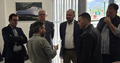 Στελέχη των Διαχειριστικών Αρχών Ευρωπαϊκών Προγραμμάτων επισκέφθηκαν τη Μονάδα Επεξεργασίας Αποβλήτων στην Παλαιόχουνη