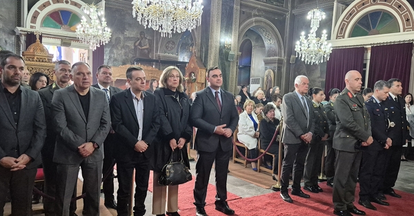 Ο Θ. Βερούτης στον εορτασμό του Πολιούχου Καστορείου Αγίου Θεοκλήτου και στην επιμνημόσυνη δέηση των 12 πεσόντων οπλιτών του ΚΕΕΜ στον Καραβά