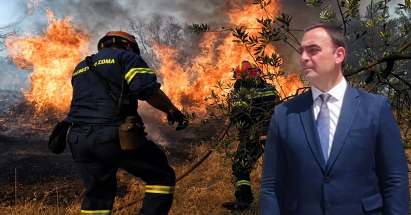 Θ. Βερούτης: Υψηλός κίνδυνος δασικής πυρκαγιάς σε Δήμο Ανατολικής Μάνης, Ελαφονήσου, Ευρώτα &amp; Μονεμβασίας