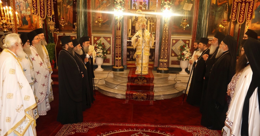 Αρχιερατικό Συλλείτουργο στον Μητροπολιτικό Ναό για τα Ονομαστήρια του Σεβ. Μητροπολίτη Μονεμβασίας & Σπάρτης