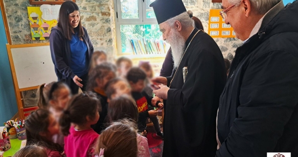 Επίσκεψη του Σεβ. Μητροπολίτη Μονεμβασίας και Σπάρτης στις εκπαιδευτικές δομές ”Ζωοδόχος Πηγή” Τρίπολης