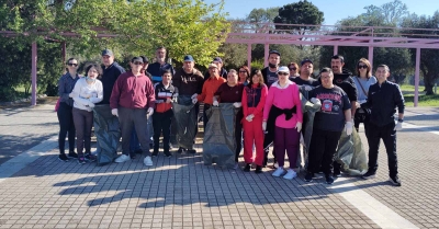 Δράση καθαριότητας στο Πάρκο Γουδέ από το ΚΔΑΠ Διάπλασις ΑμεΑ Σπάρτης