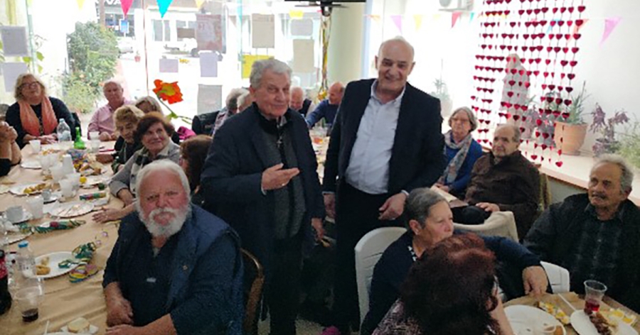 Μια γιορτινή ημέρα στο ΚΑΠΗ Δήμου Ευρώτα: Κοπή πίτας, τσίκνισμα και νέες υποδομές