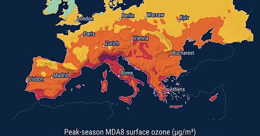 Συναγερμός για το επιφανειακό όζον: Στο έλεος του τοξικού ρύπου η Νότια Ευρώπη