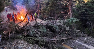 Η Επιτροπή Αγώνα για τη σωτηρία του Πάρνωνα καταγγέλλει την αστυνομική παρέμβαση στο μπλόκο του Κοσμά