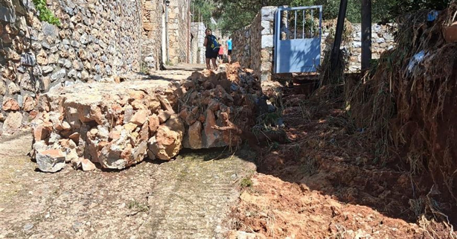 Π.Ε. Λακωνίας: Καταγραφή ζημιών από τα πλημμυρικά φαινόμενα στην Ανατολική Μάνη