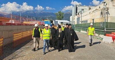 Ξενάγηση του Μητροπολίτη Μονεμβασίας &amp; Σπάρτης στο εργοτάξιο του σπουδαίου έργου του νέου Νοσοκομείου Σπάρτης ΙΣΝ