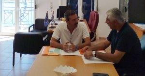 Επίσκεψη του Γ.Γ. της ΚΕΔΕ στο Δήμαρχο Ελαφονήσου