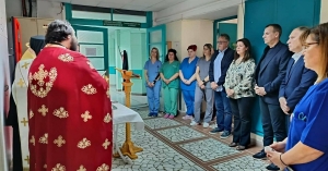 Ο κ. Ευστάθιος τέλεσε το Μυστήριο του Ιερού Ευχελαίου στο Νοσοκομείο Σπάρτης