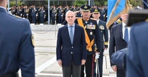 Παρουσία Θανάση Δαβάκη στην τελετή εορτασμού του Προστάτη της Πολεμικής Αεροπορίας στη Σχολή Ικάρων