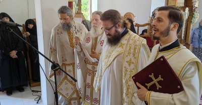 Χειροθεσία Πρωτοδιακόνου κατά την πανήγυρη στον Ι.Ν. Αγίας Άννης της Ι.Μ. Ζερμπίτσης