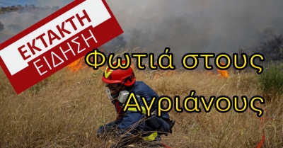 ΕΚΤΑΚΤΟ. Φωτιά σε εξέλιξη στους Αγριάνους