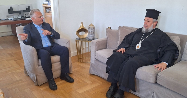 Συνάντηση του Δημήτρη Πτωχού με τον Μητροπολίτη Γόρτυνος και Μεγαλοπόλεως κ. Νικηφόρο